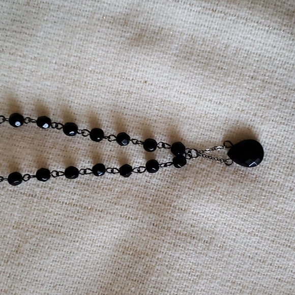 Black Stone Necklace - Picture 2 of 6